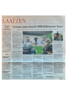 20220505_Leine-Nachrichten_Benefizradtour und Empfang Laatzen